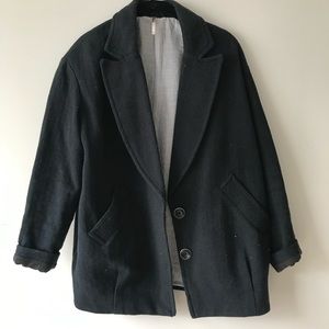 Free People Oversized Wool Blazer
